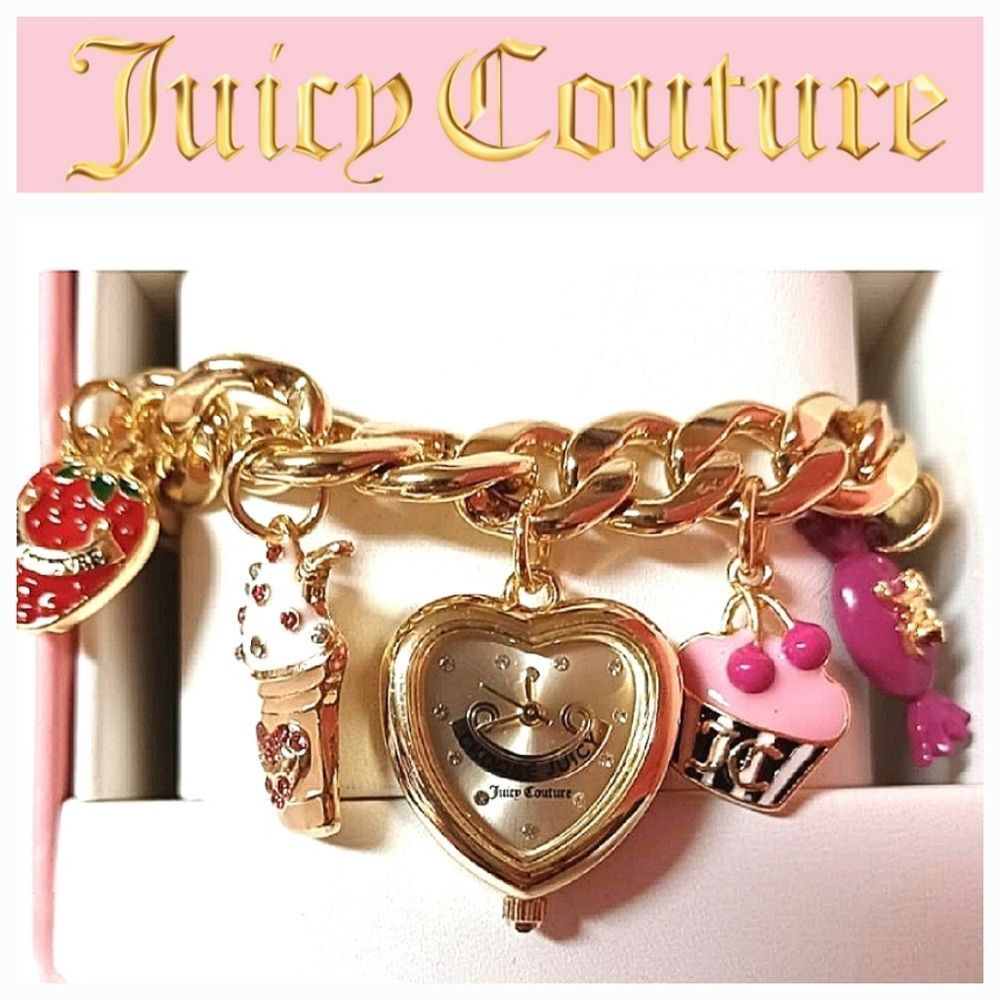 Juicy Couture Gold‎ Charm Bracelet Watch